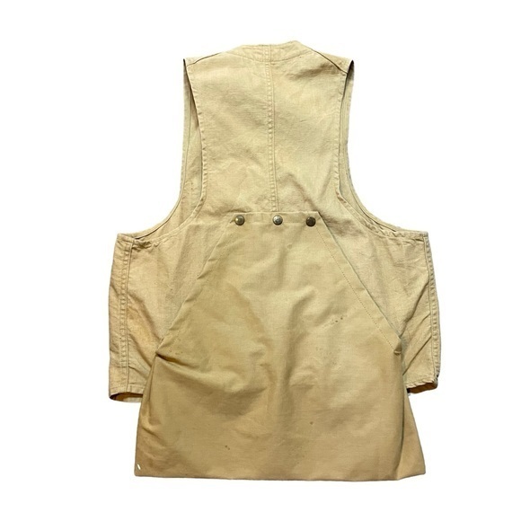 American Fields Vintage Duck Hunting Fishing Shooting Khaki Vest - Picture 2 of 9